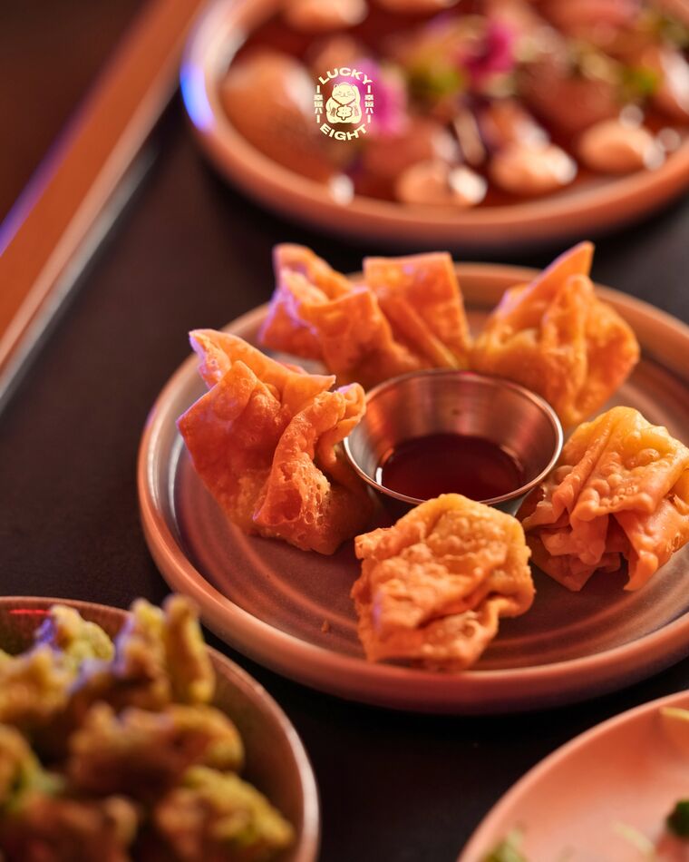Crispy golden bites with dipping sauce