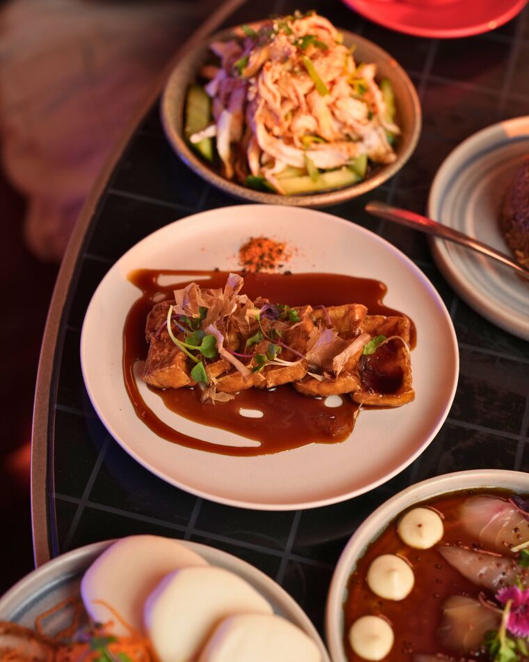 A sticky sweet-and-sour plate